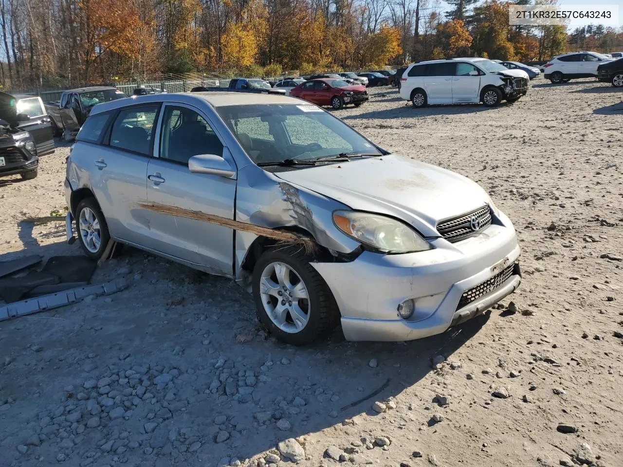 2007 Toyota Corolla Matrix Xr VIN: 2T1KR32E57C643243 Lot: 77203354