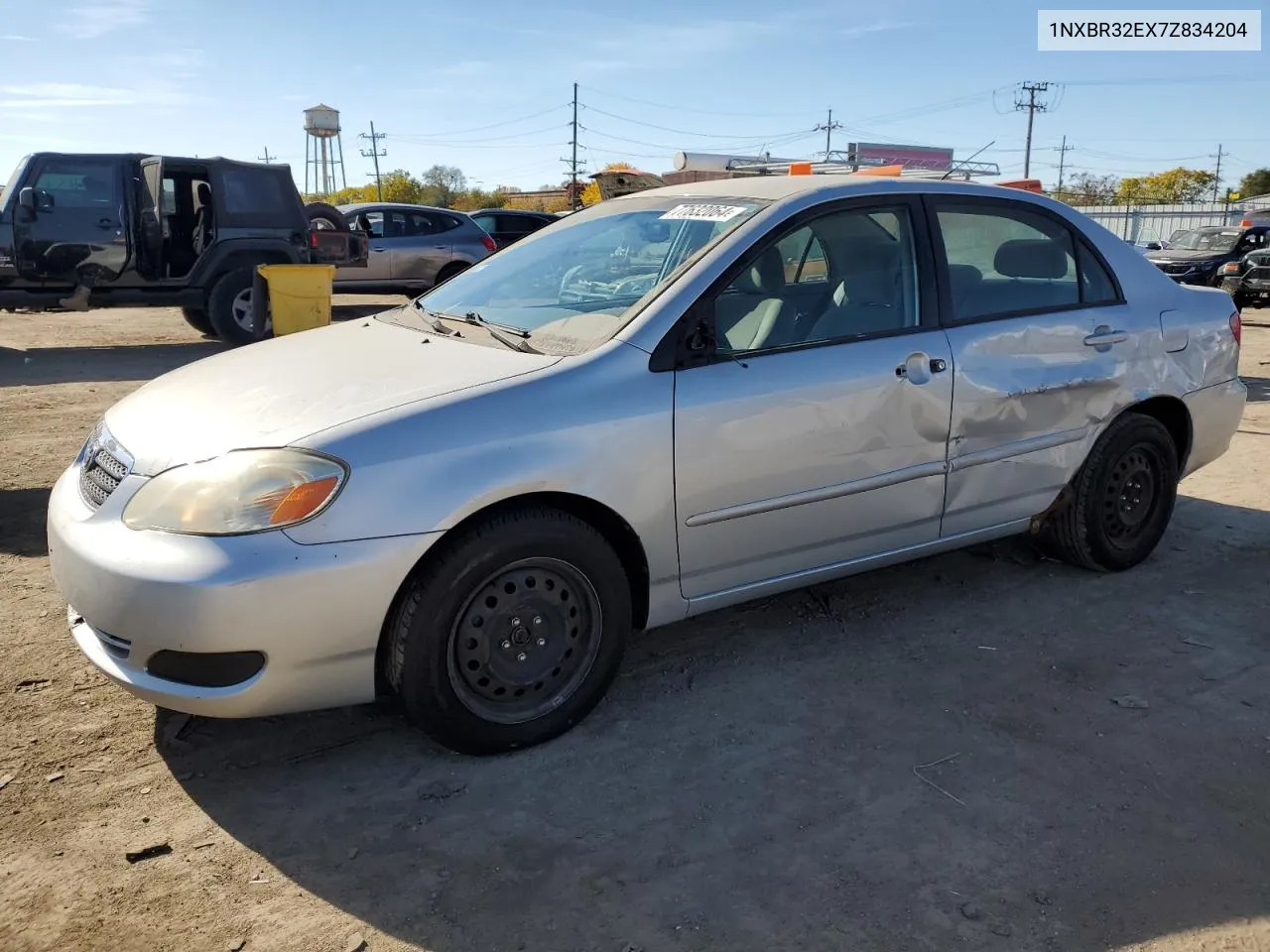 2007 Toyota Corolla Ce VIN: 1NXBR32EX7Z834204 Lot: 77632064