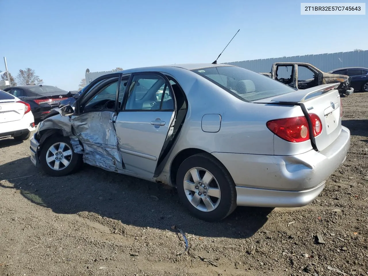 2007 Toyota Corolla Ce VIN: 2T1BR32E57C745643 Lot: 77752474