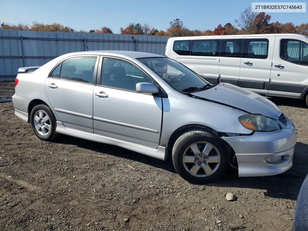 2007 Toyota Corolla Ce VIN: 2T1BR32E57C745643 Lot: 77752474