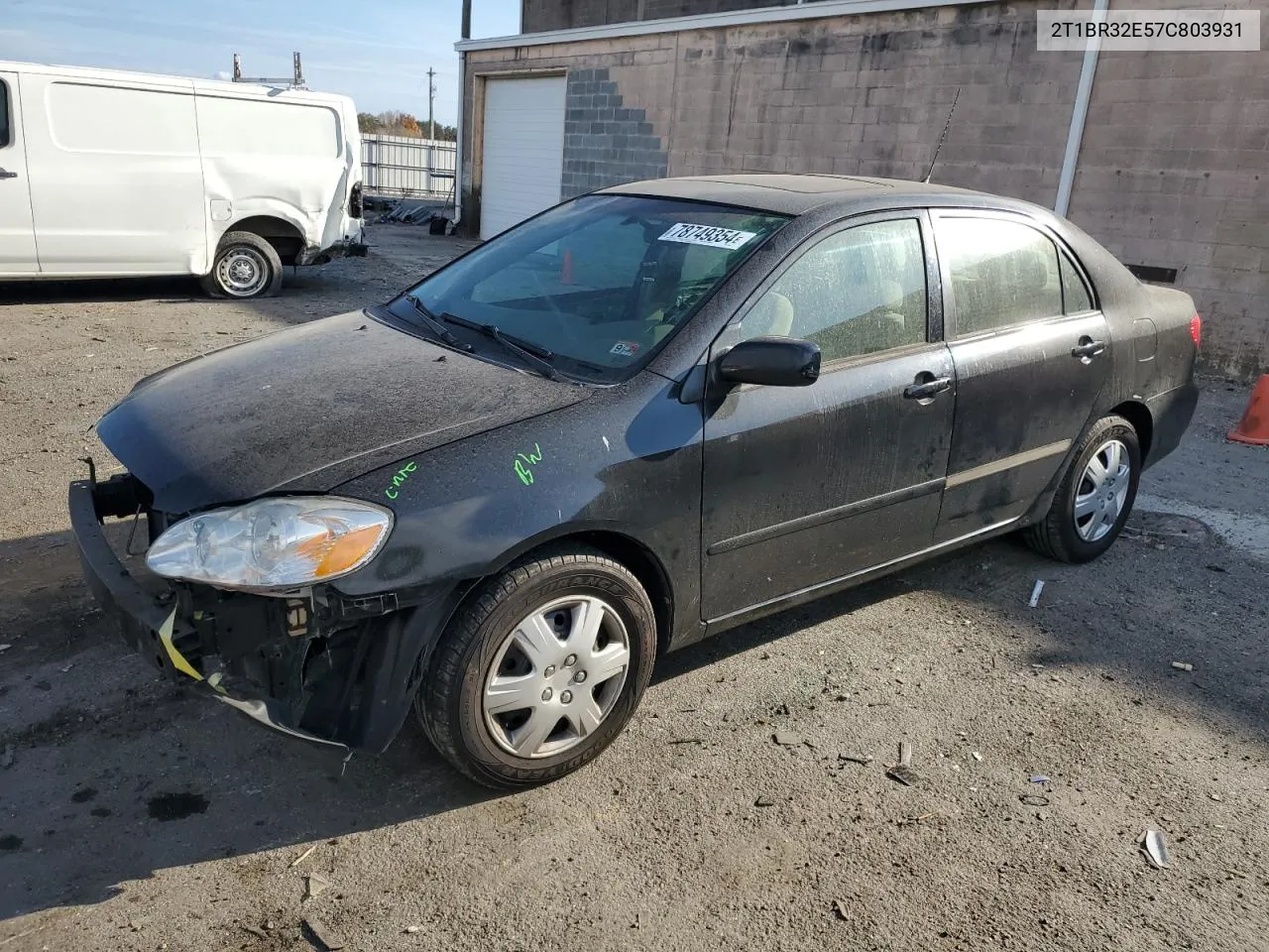 2007 Toyota Corolla Ce VIN: 2T1BR32E57C803931 Lot: 78749354