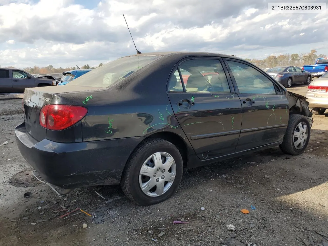 2007 Toyota Corolla Ce VIN: 2T1BR32E57C803931 Lot: 78749354