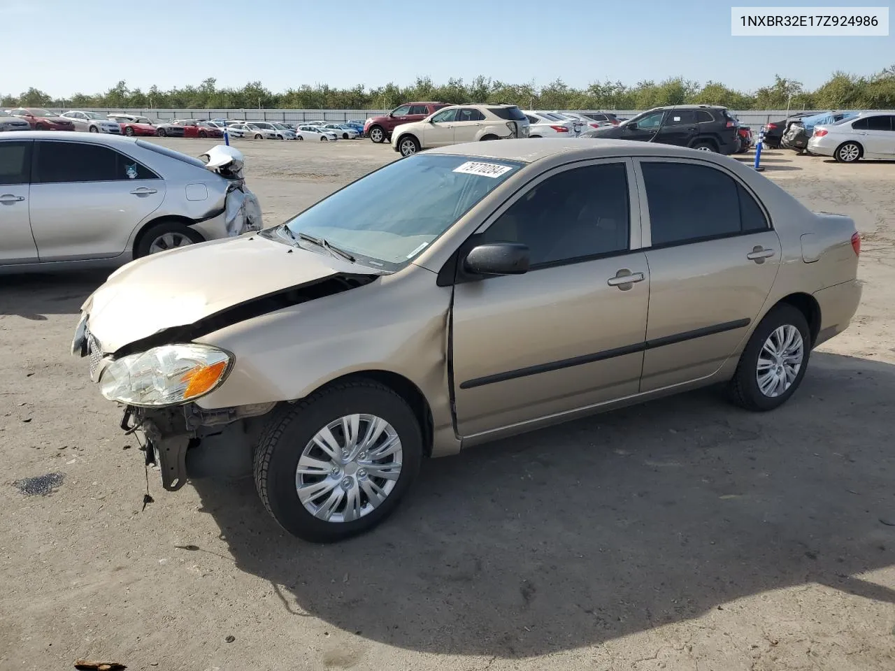 2007 Toyota Corolla Ce VIN: 1NXBR32E17Z924986 Lot: 79770284