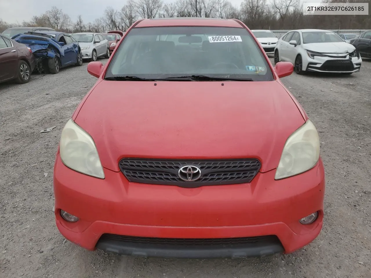 2007 Toyota Corolla Matrix Xr VIN: 2T1KR32E97C626185 Lot: 80051264