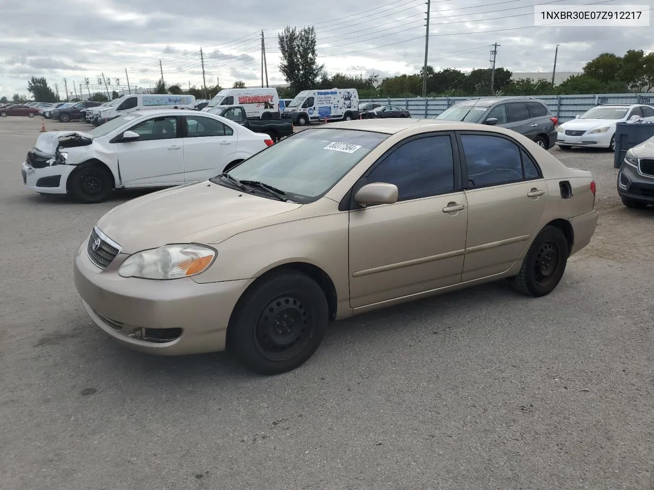 2007 Toyota Corolla Ce VIN: 1NXBR30E07Z912217 Lot: 80377584