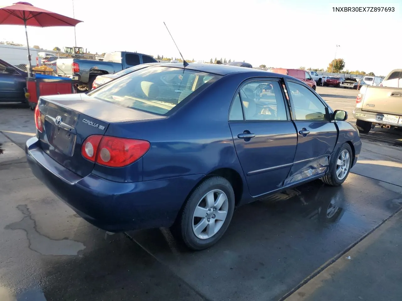 2007 Toyota Corolla Ce VIN: 1NXBR30EX7Z897693 Lot: 80503694