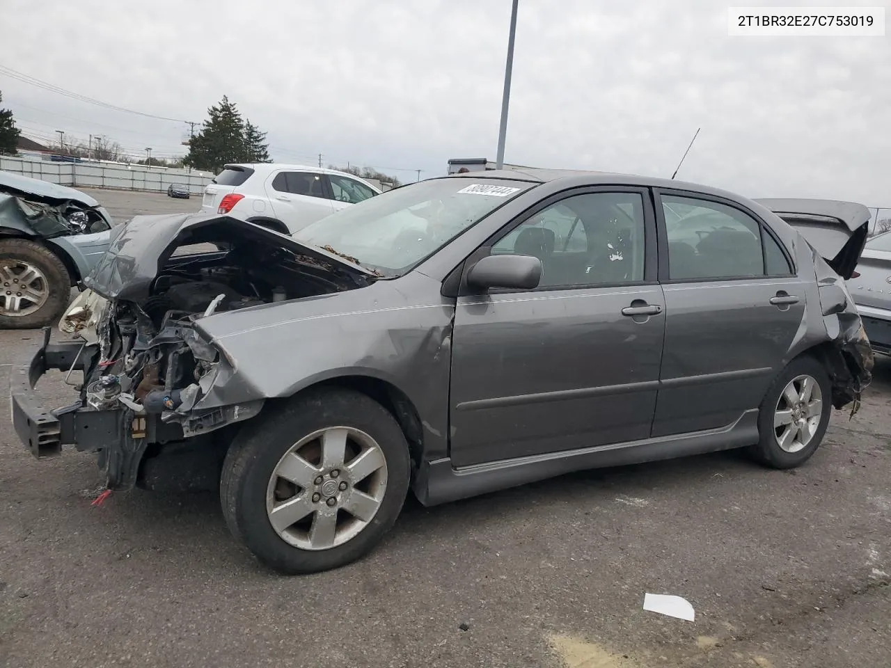 2007 Toyota Corolla Ce VIN: 2T1BR32E27C753019 Lot: 80907444