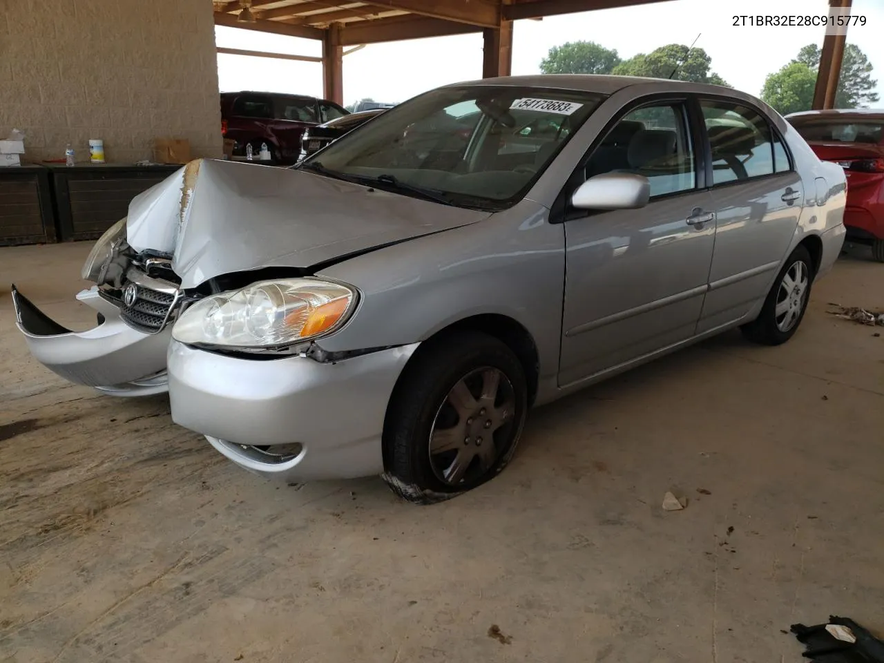 2008 Toyota Corolla Ce VIN: 2T1BR32E28C915779 Lot: 54173683