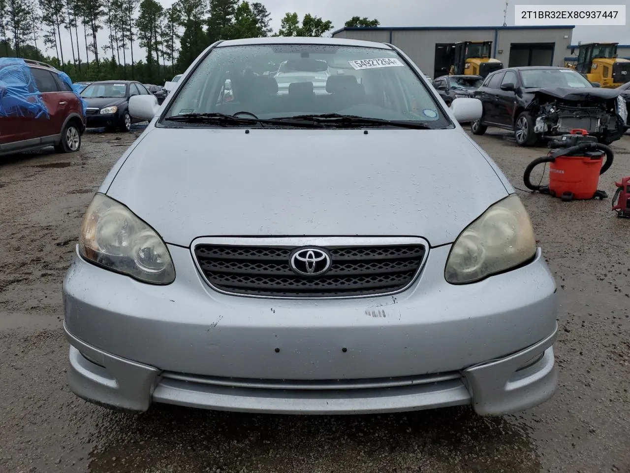 2008 Toyota Corolla Ce VIN: 2T1BR32EX8C937447 Lot: 54927264