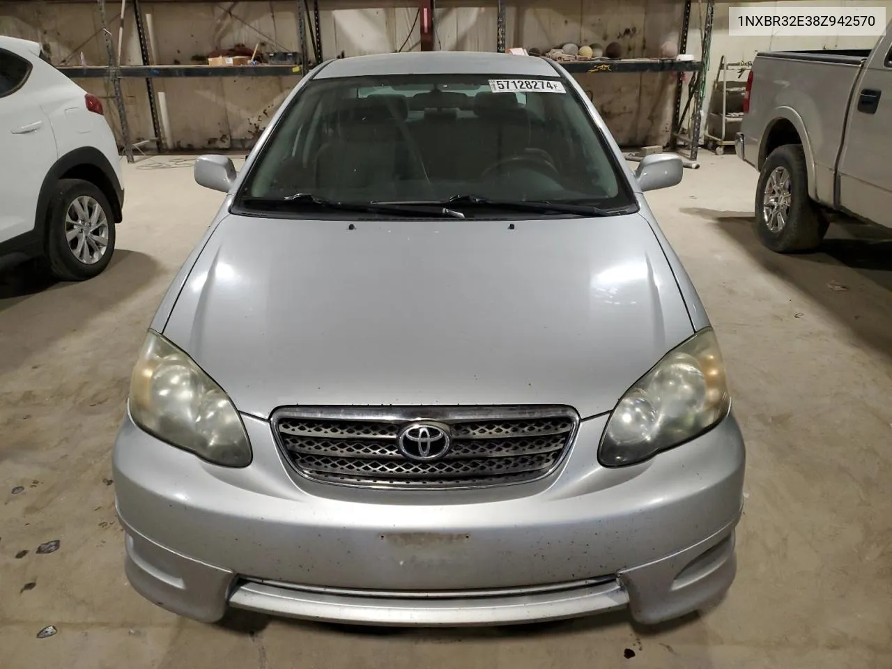 2008 Toyota Corolla Ce VIN: 1NXBR32E38Z942570 Lot: 57128274