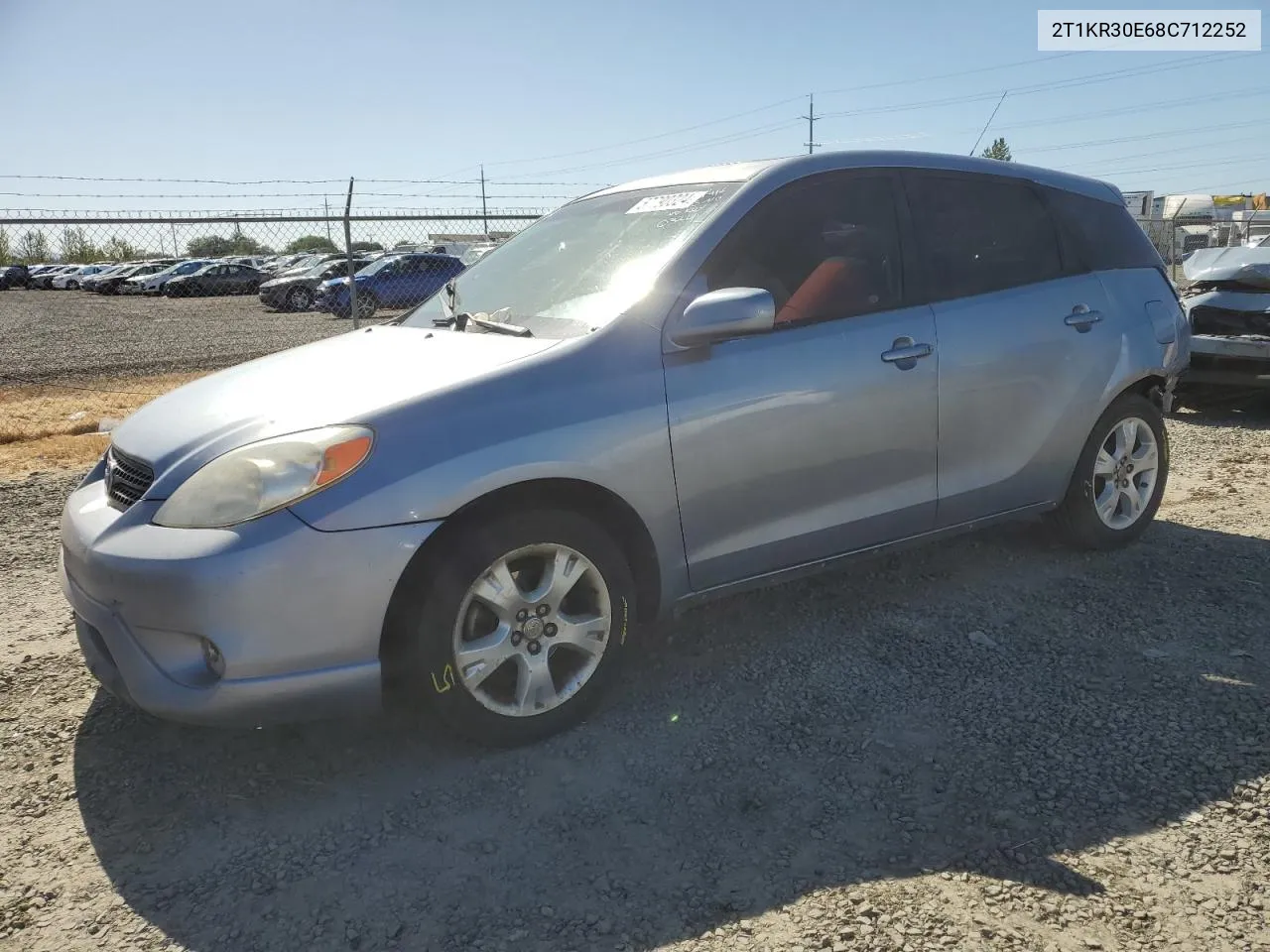 2008 Toyota Corolla Matrix Xr VIN: 2T1KR30E68C712252 Lot: 57790324