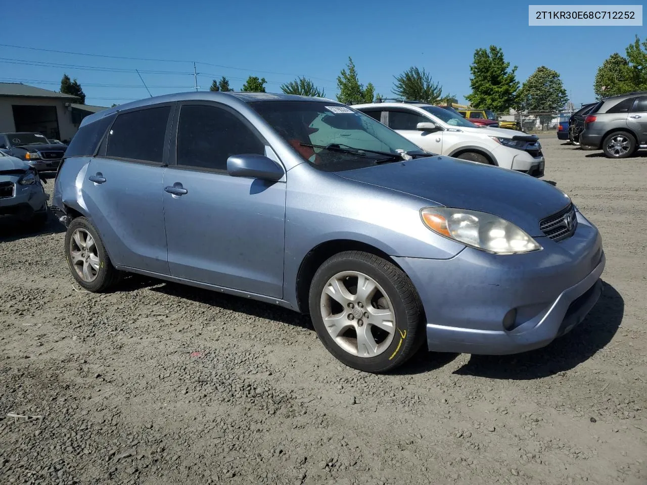 2008 Toyota Corolla Matrix Xr VIN: 2T1KR30E68C712252 Lot: 57790324