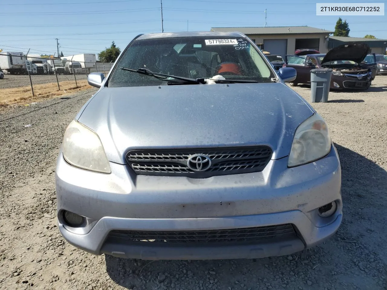 2008 Toyota Corolla Matrix Xr VIN: 2T1KR30E68C712252 Lot: 57790324