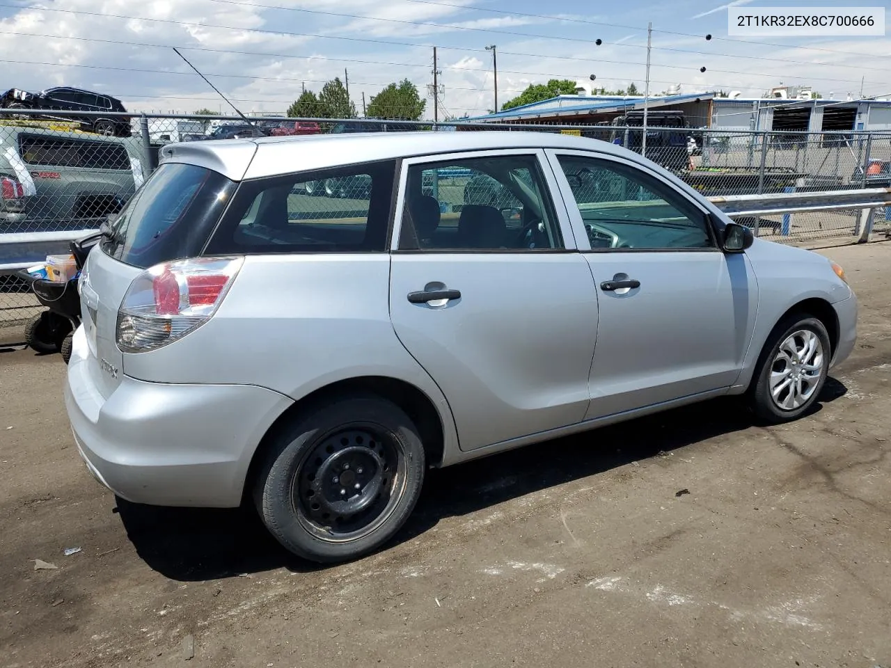 2008 Toyota Corolla Matrix Xr VIN: 2T1KR32EX8C700666 Lot: 59184574