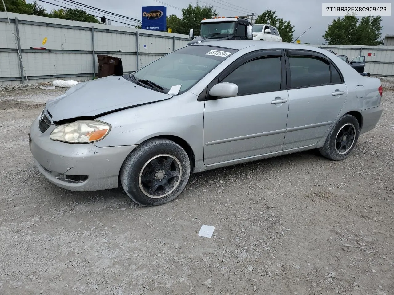 2008 Toyota Corolla Ce VIN: 2T1BR32EX8C909423 Lot: 63972184