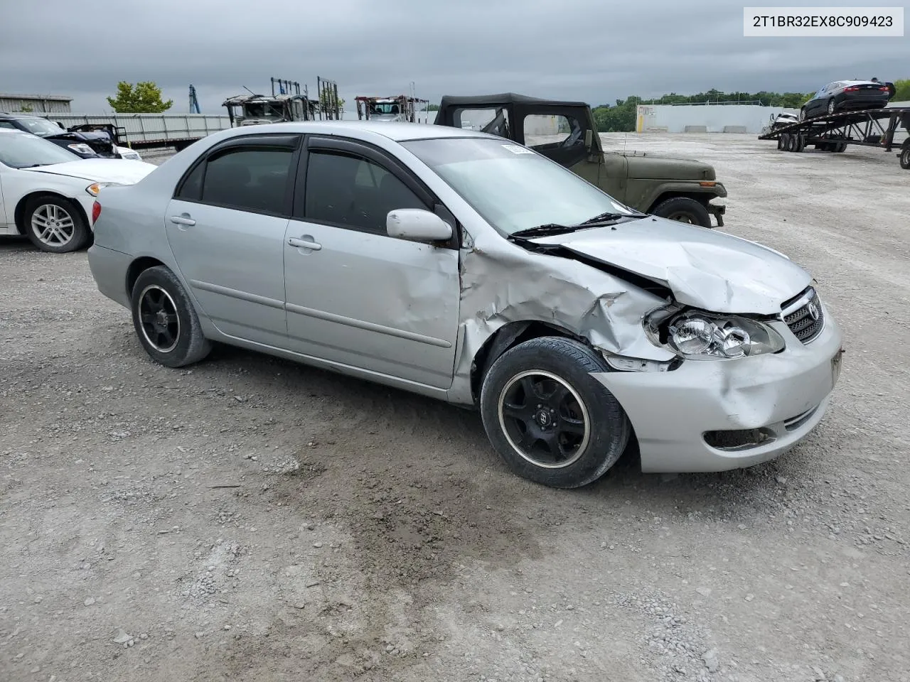 2008 Toyota Corolla Ce VIN: 2T1BR32EX8C909423 Lot: 63972184