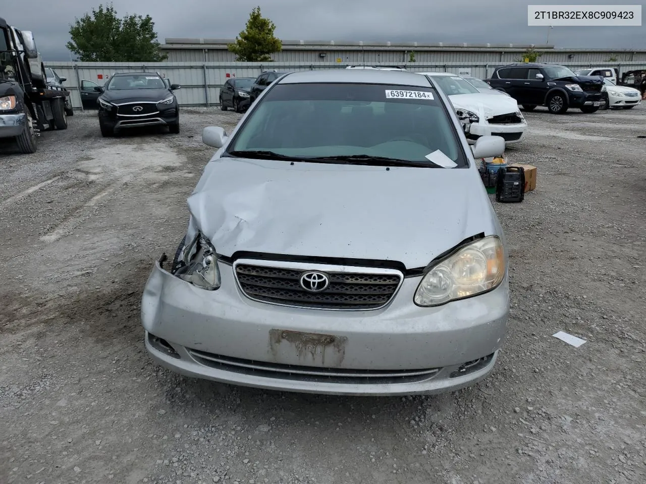 2008 Toyota Corolla Ce VIN: 2T1BR32EX8C909423 Lot: 63972184