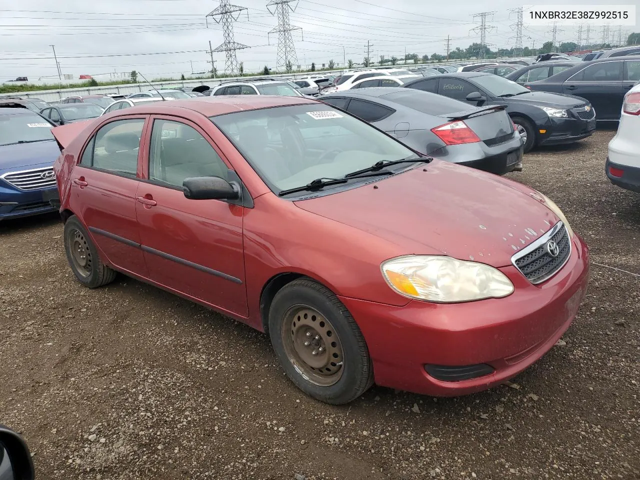 2008 Toyota Corolla Ce VIN: 1NXBR32E38Z992515 Lot: 65686034