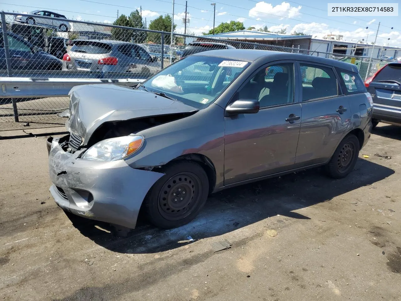 2008 Toyota Corolla Matrix Xr VIN: 2T1KR32EX8C714583 Lot: 67363244