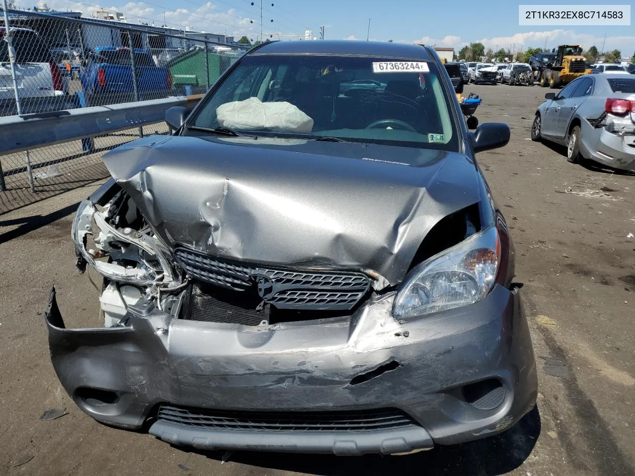 2008 Toyota Corolla Matrix Xr VIN: 2T1KR32EX8C714583 Lot: 67363244