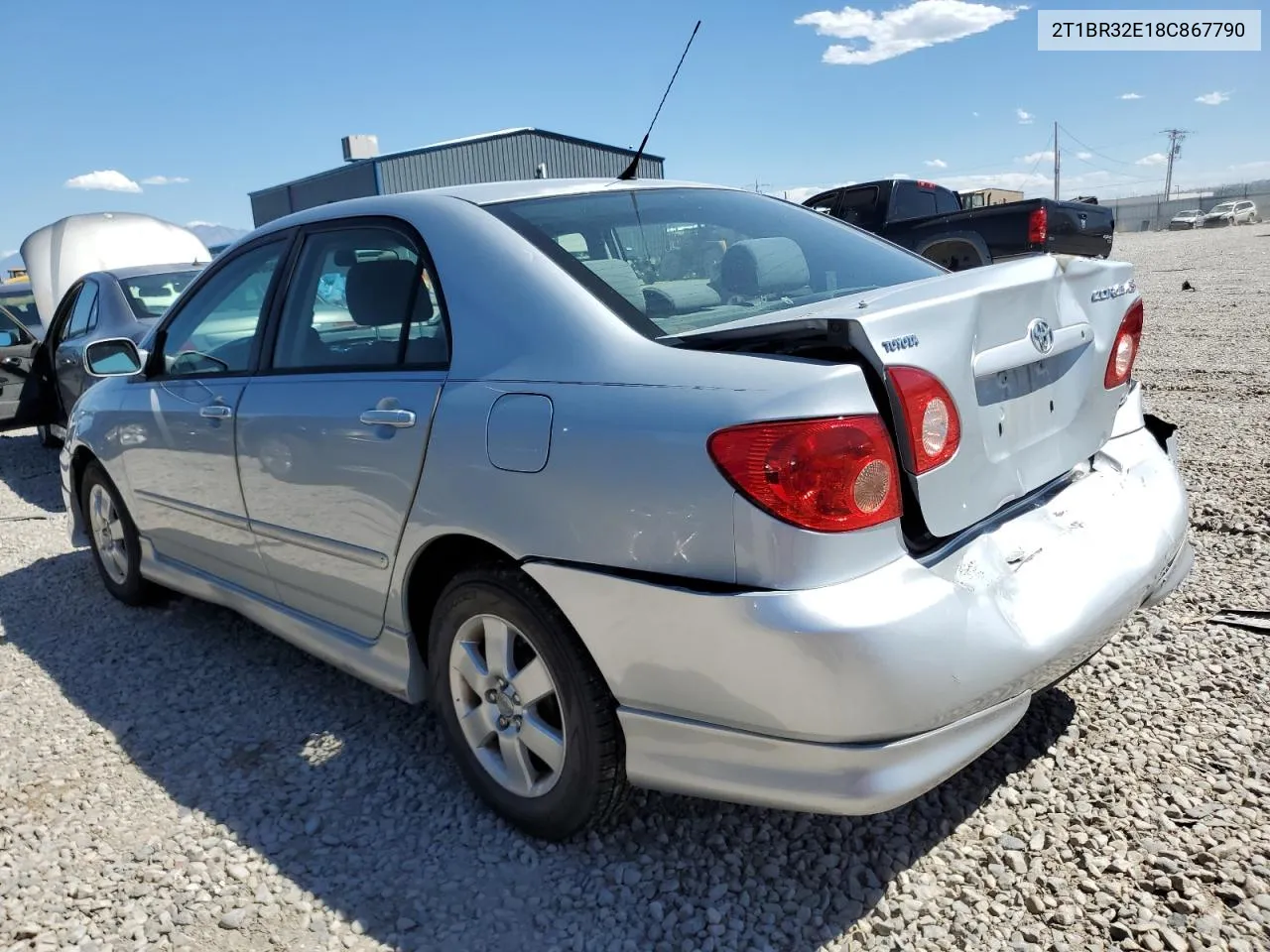 2008 Toyota Corolla Ce VIN: 2T1BR32E18C867790 Lot: 67898414