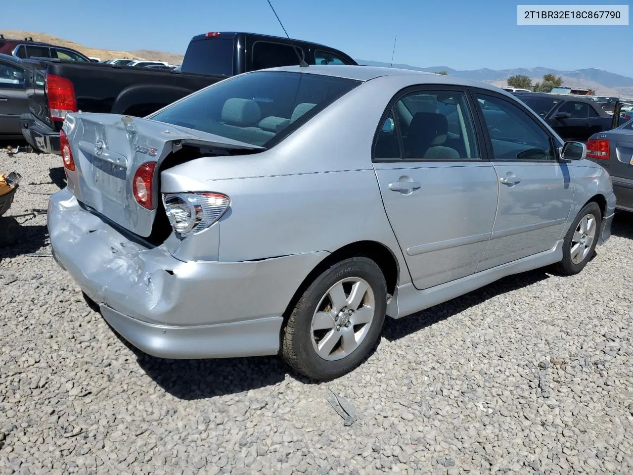 2008 Toyota Corolla Ce VIN: 2T1BR32E18C867790 Lot: 67898414