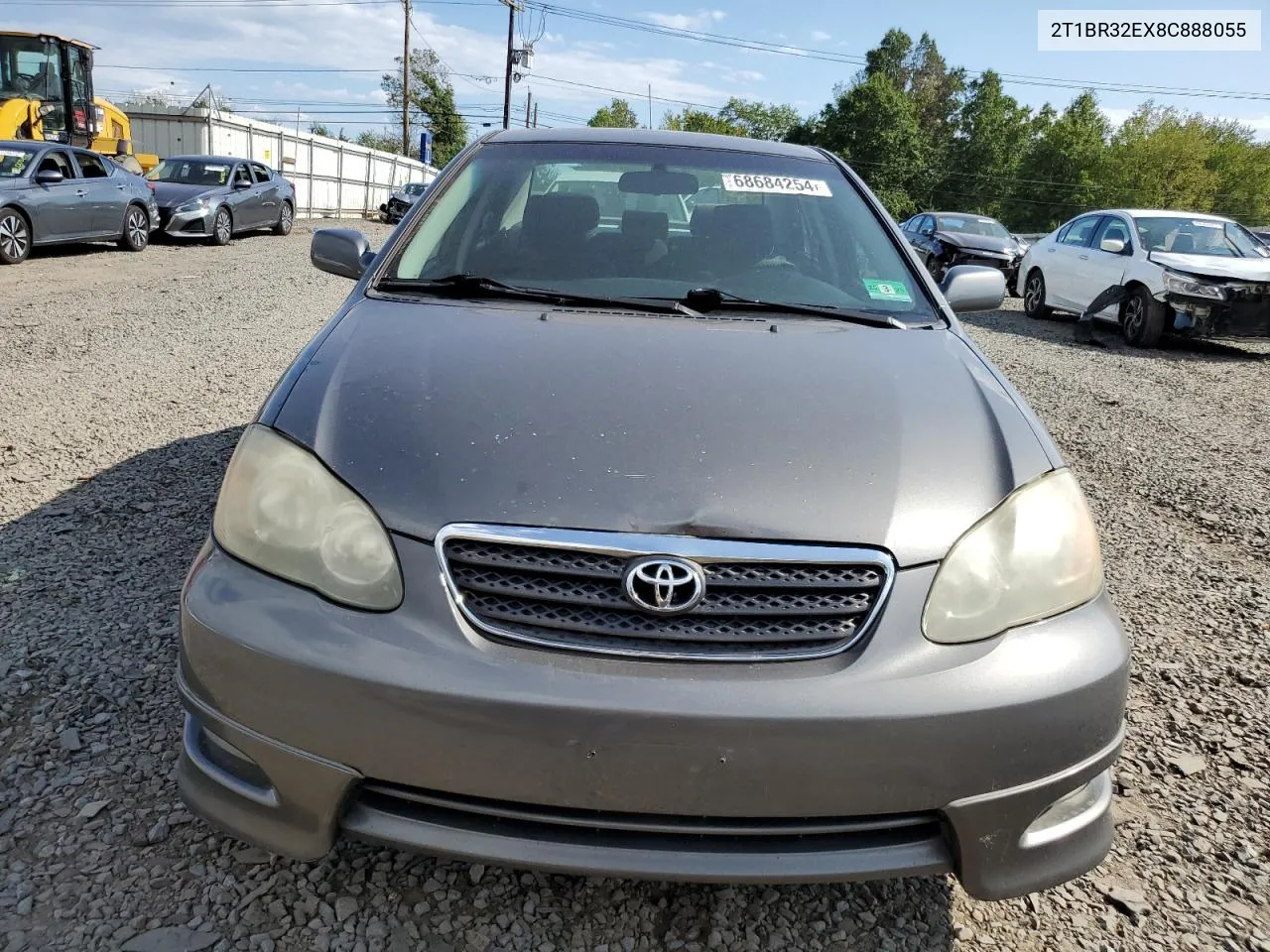 2008 Toyota Corolla Ce VIN: 2T1BR32EX8C888055 Lot: 68684254