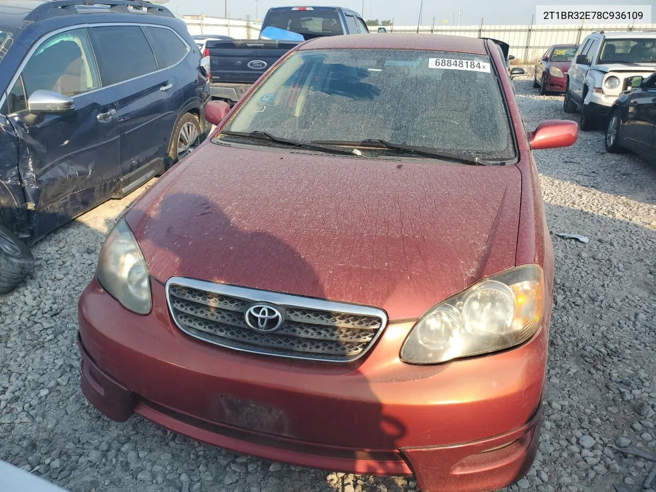 2008 Toyota Corolla Ce VIN: 2T1BR32E78C936109 Lot: 68848184