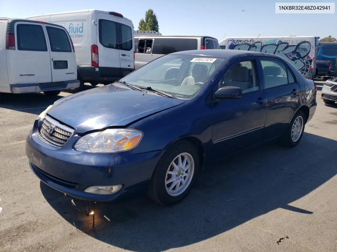 2008 Toyota Corolla Ce VIN: 1NXBR32E48Z042941 Lot: 69647324