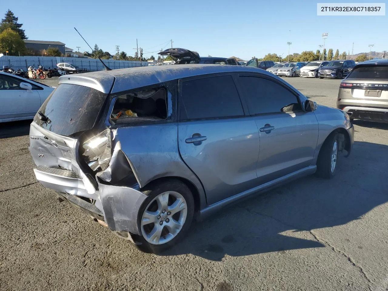 2008 Toyota Corolla Matrix Xr VIN: 2T1KR32EX8C718357 Lot: 69811834