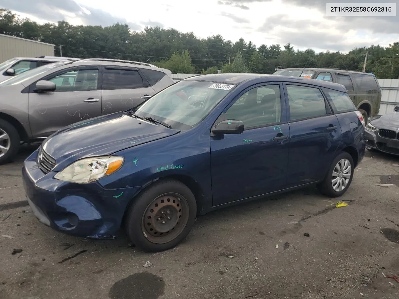 2008 Toyota Corolla Matrix Xr VIN: 2T1KR32E58C692816 Lot: 70052174