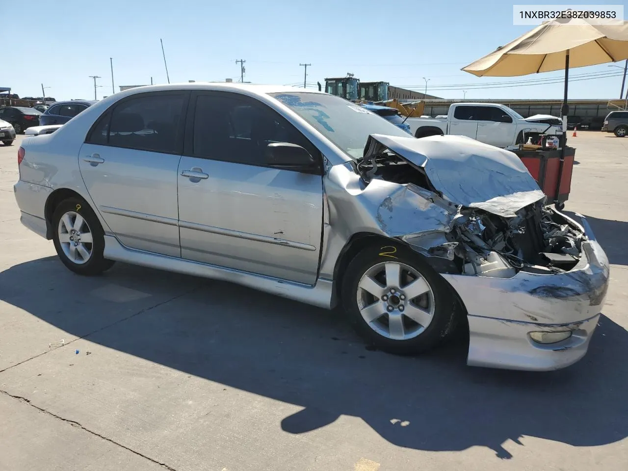 2008 Toyota Corolla Ce VIN: 1NXBR32E38Z039853 Lot: 70367134