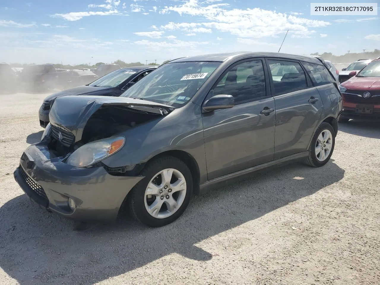 2008 Toyota Corolla Matrix Xr VIN: 2T1KR32E18C717095 Lot: 70715674