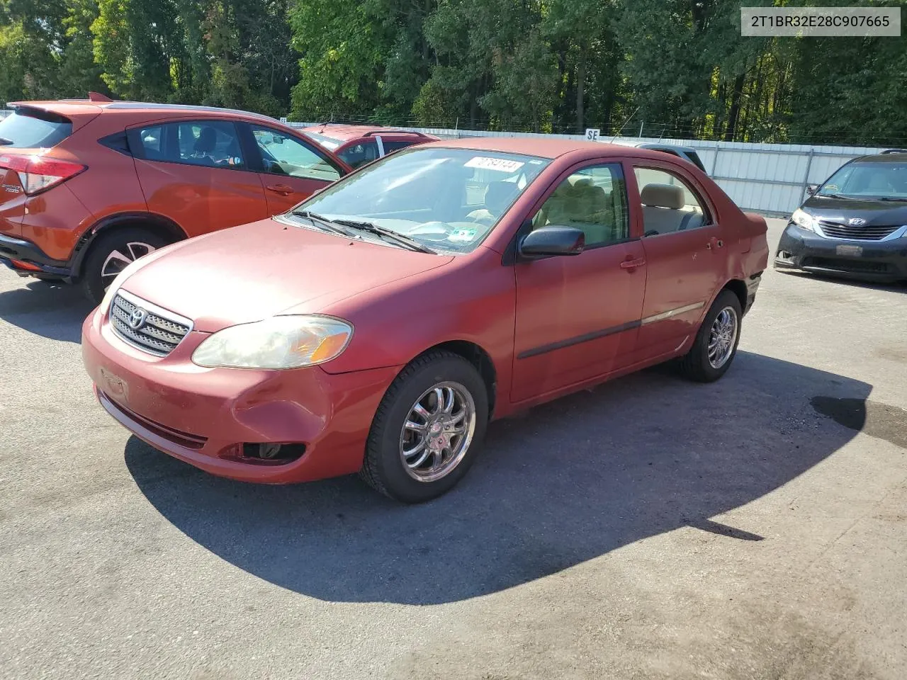 2008 Toyota Corolla Ce VIN: 2T1BR32E28C907665 Lot: 70784144