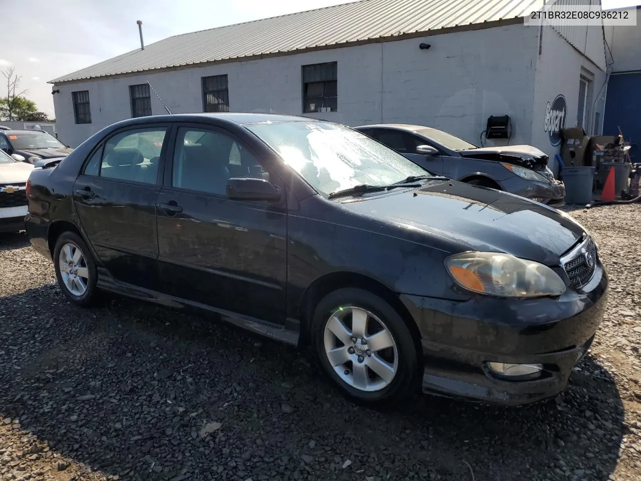 2008 Toyota Corolla Ce VIN: 2T1BR32E08C936212 Lot: 70820794