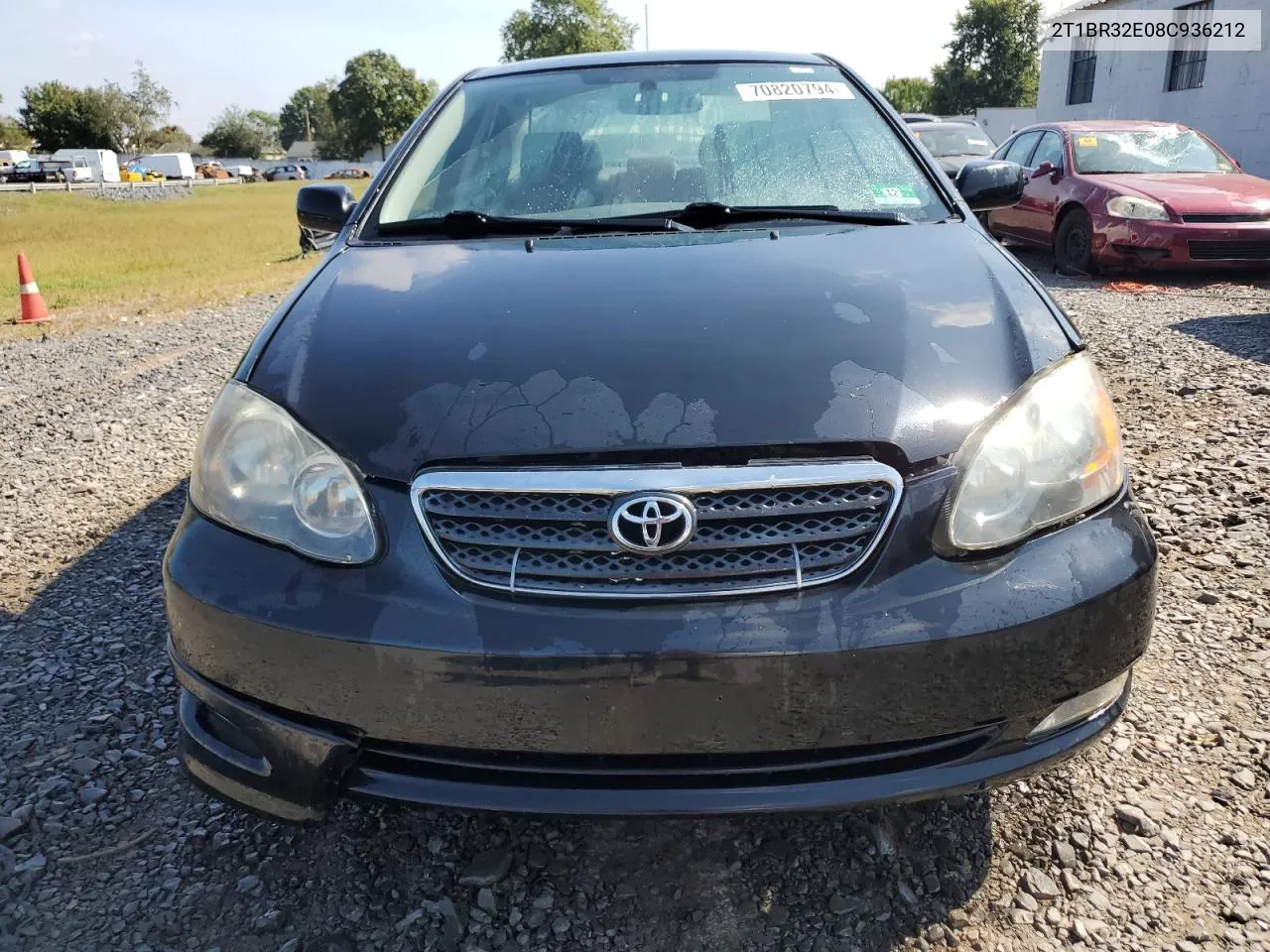 2008 Toyota Corolla Ce VIN: 2T1BR32E08C936212 Lot: 70820794