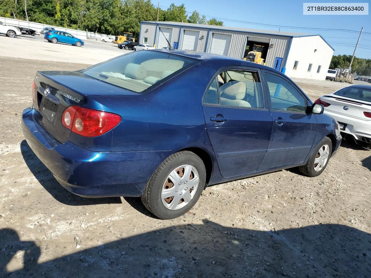 2008 Toyota Corolla Ce VIN: 2T1BR32E88C863400 Lot: 70987494