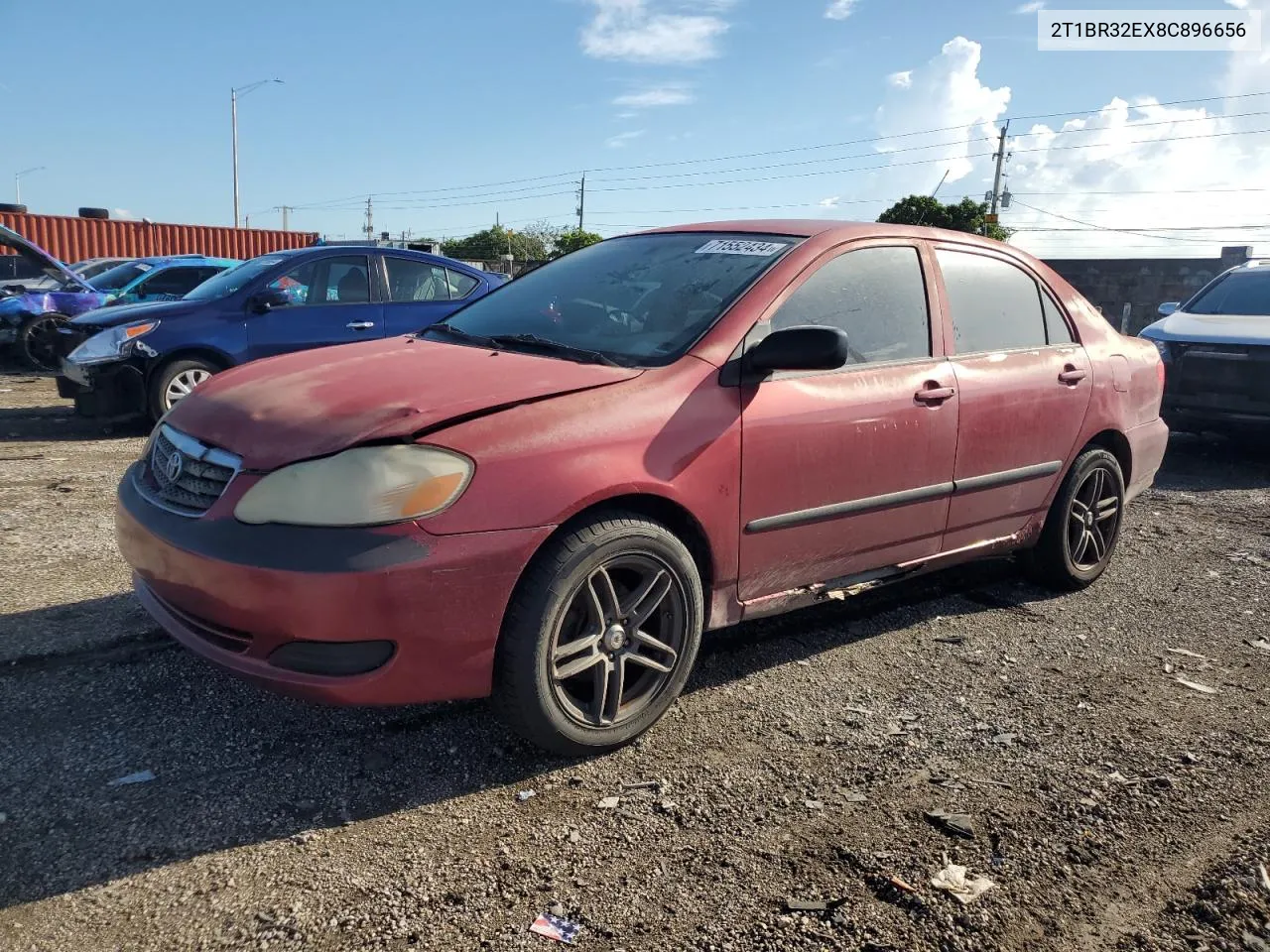 2008 Toyota Corolla Ce VIN: 2T1BR32EX8C896656 Lot: 71552434