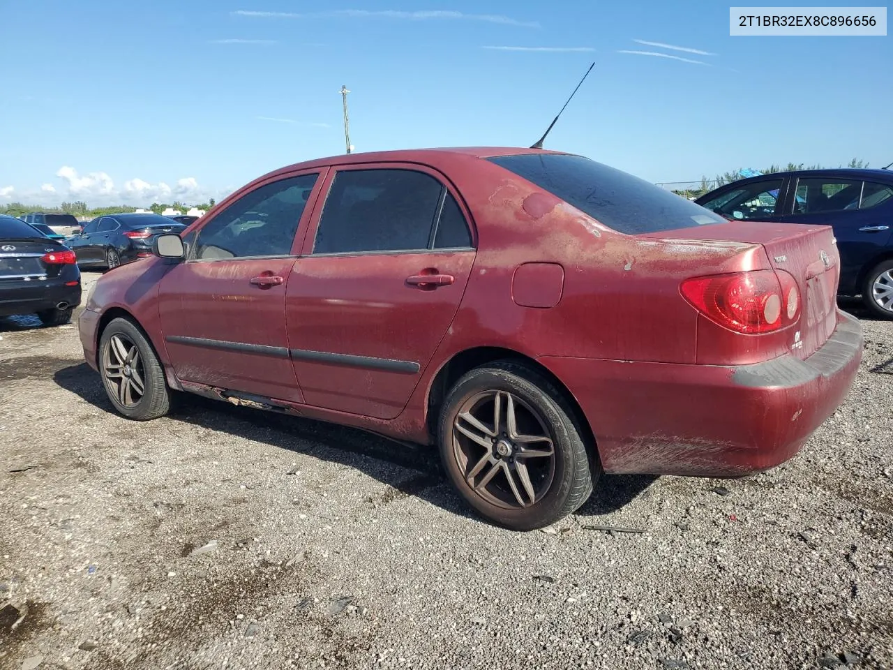 2008 Toyota Corolla Ce VIN: 2T1BR32EX8C896656 Lot: 71552434