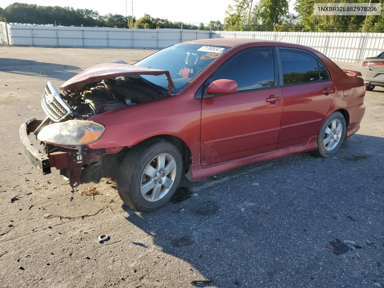 2008 Toyota Corolla Ce VIN: 1NXBR32E88Z978206 Lot: 71760534