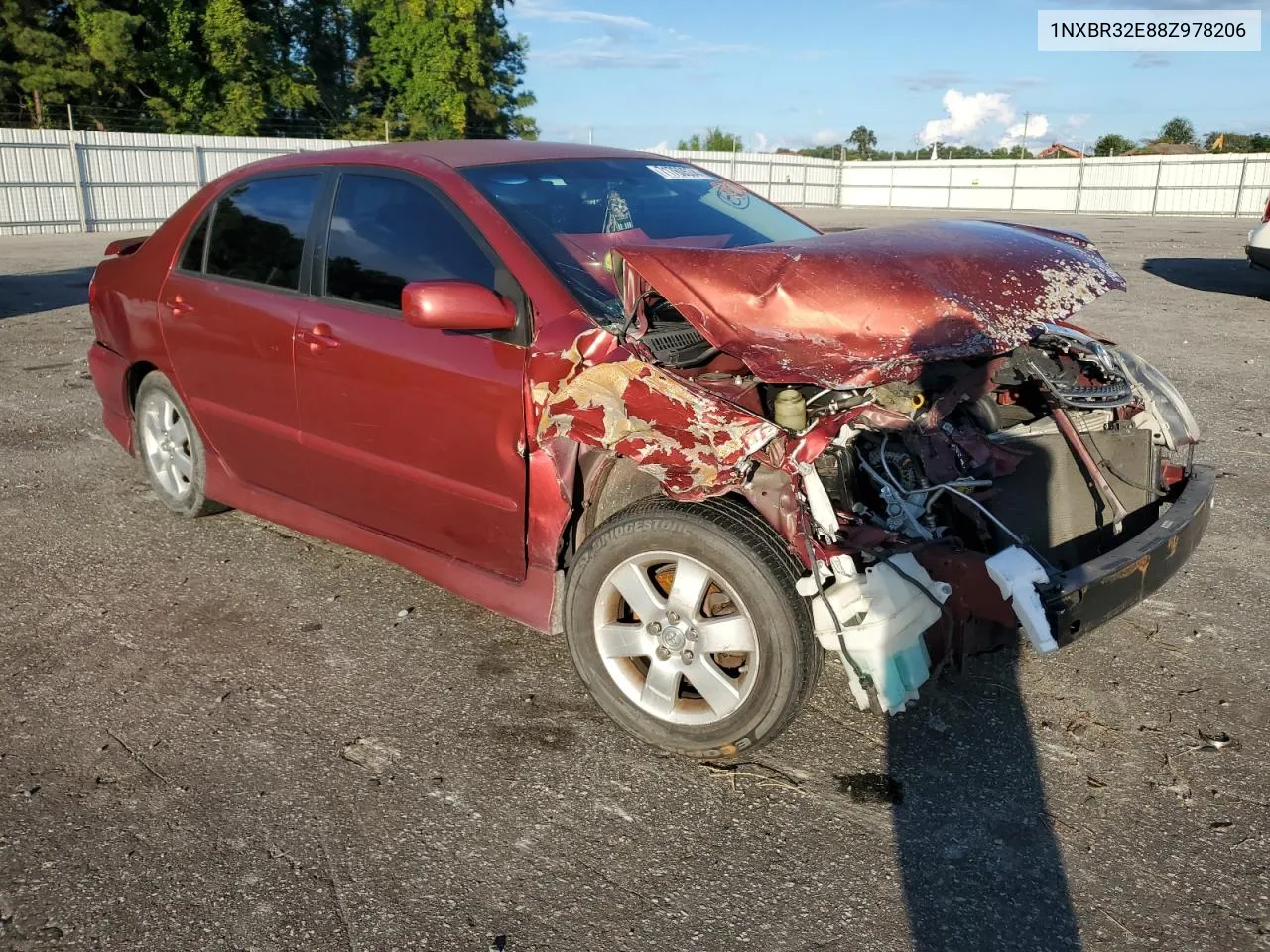 1NXBR32E88Z978206 2008 Toyota Corolla Ce