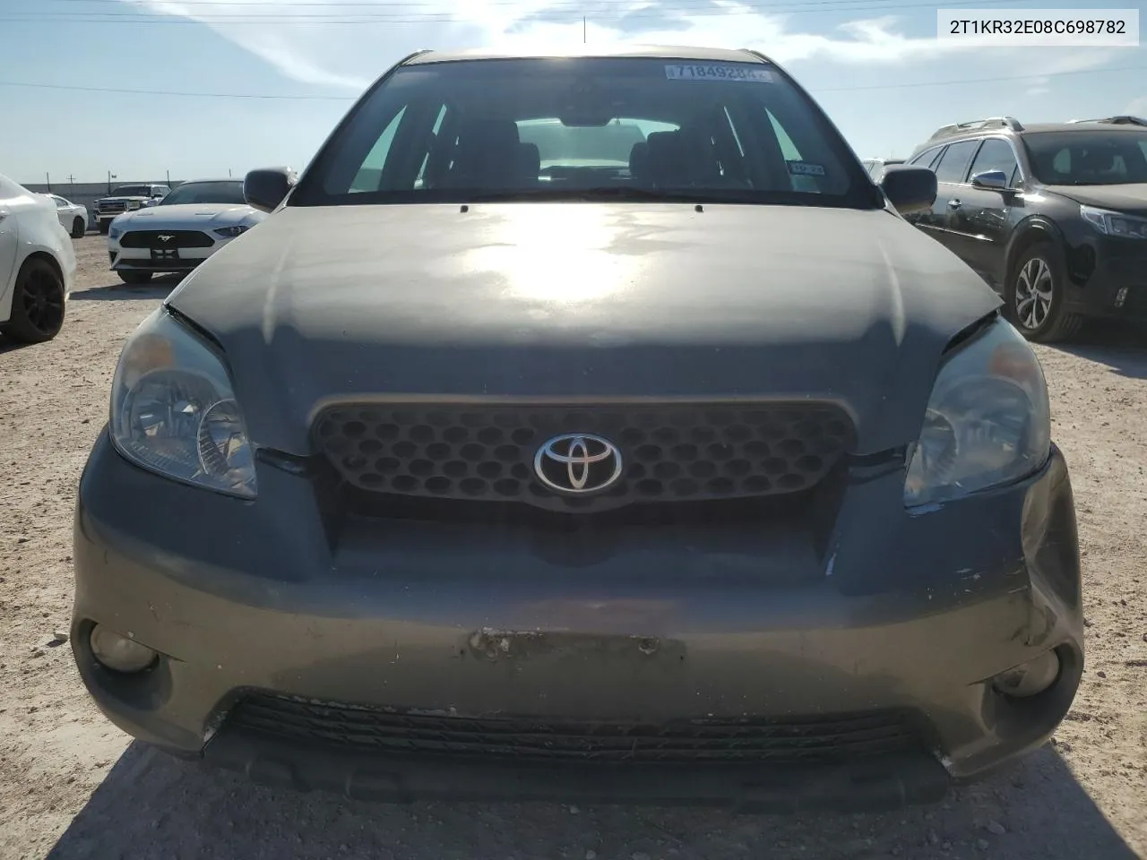 2008 Toyota Corolla Matrix Xr VIN: 2T1KR32E08C698782 Lot: 71849284