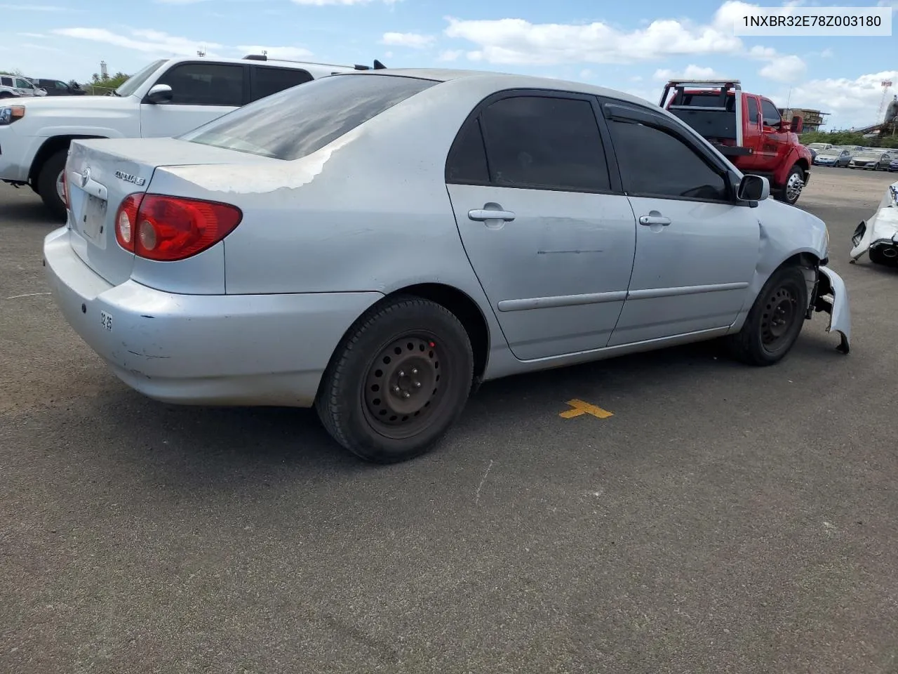 2008 Toyota Corolla Ce VIN: 1NXBR32E78Z003180 Lot: 72022494