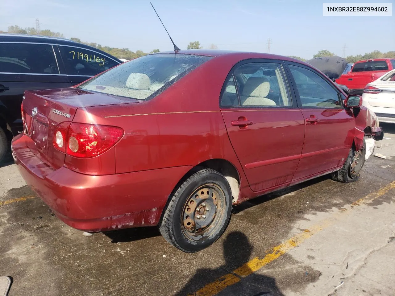 2008 Toyota Corolla Ce VIN: 1NXBR32E88Z994602 Lot: 72080934