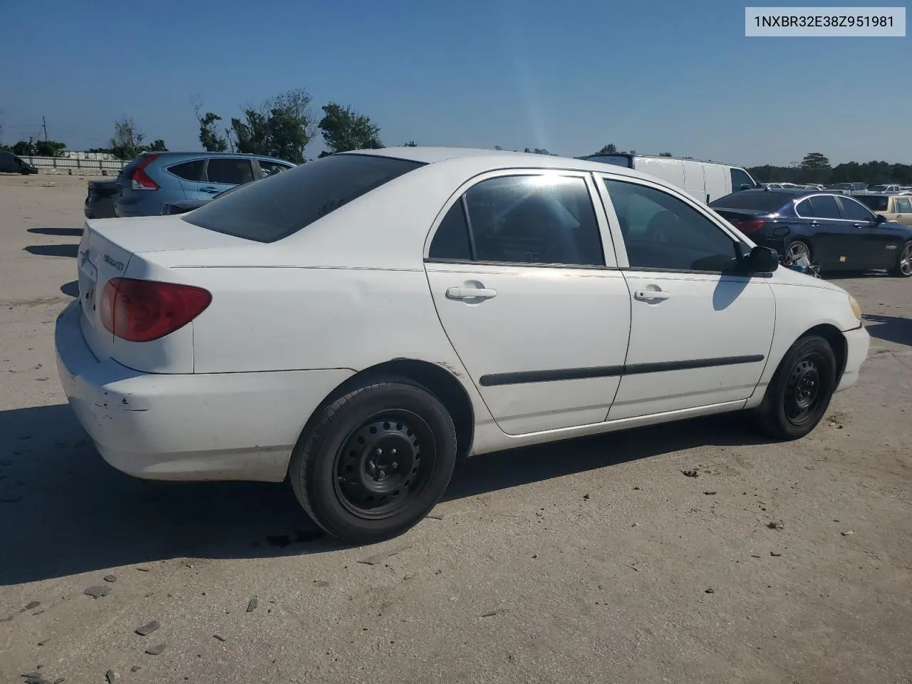 2008 Toyota Corolla Ce VIN: 1NXBR32E38Z951981 Lot: 72180054