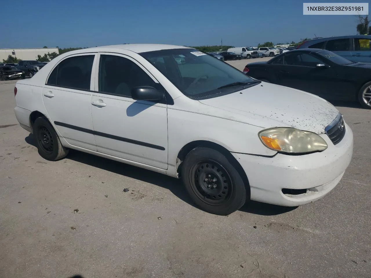 2008 Toyota Corolla Ce VIN: 1NXBR32E38Z951981 Lot: 72180054