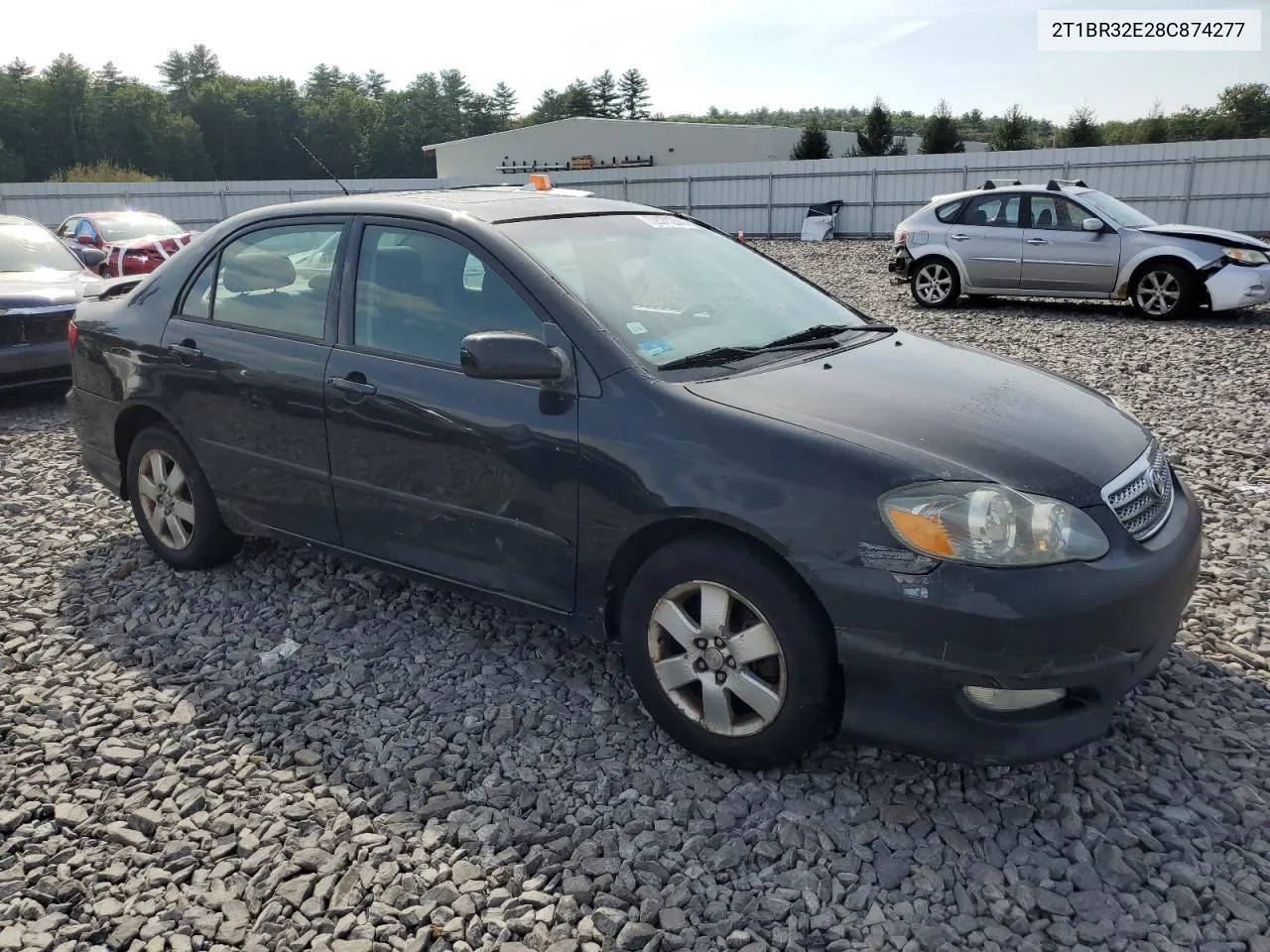 2008 Toyota Corolla Ce VIN: 2T1BR32E28C874277 Lot: 72571274