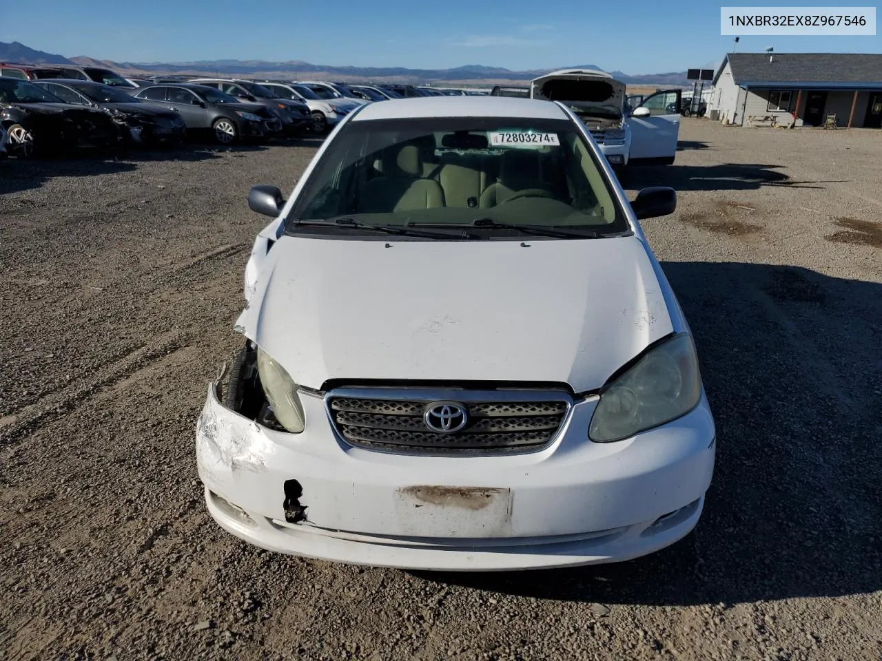 2008 Toyota Corolla Ce VIN: 1NXBR32EX8Z967546 Lot: 72803274