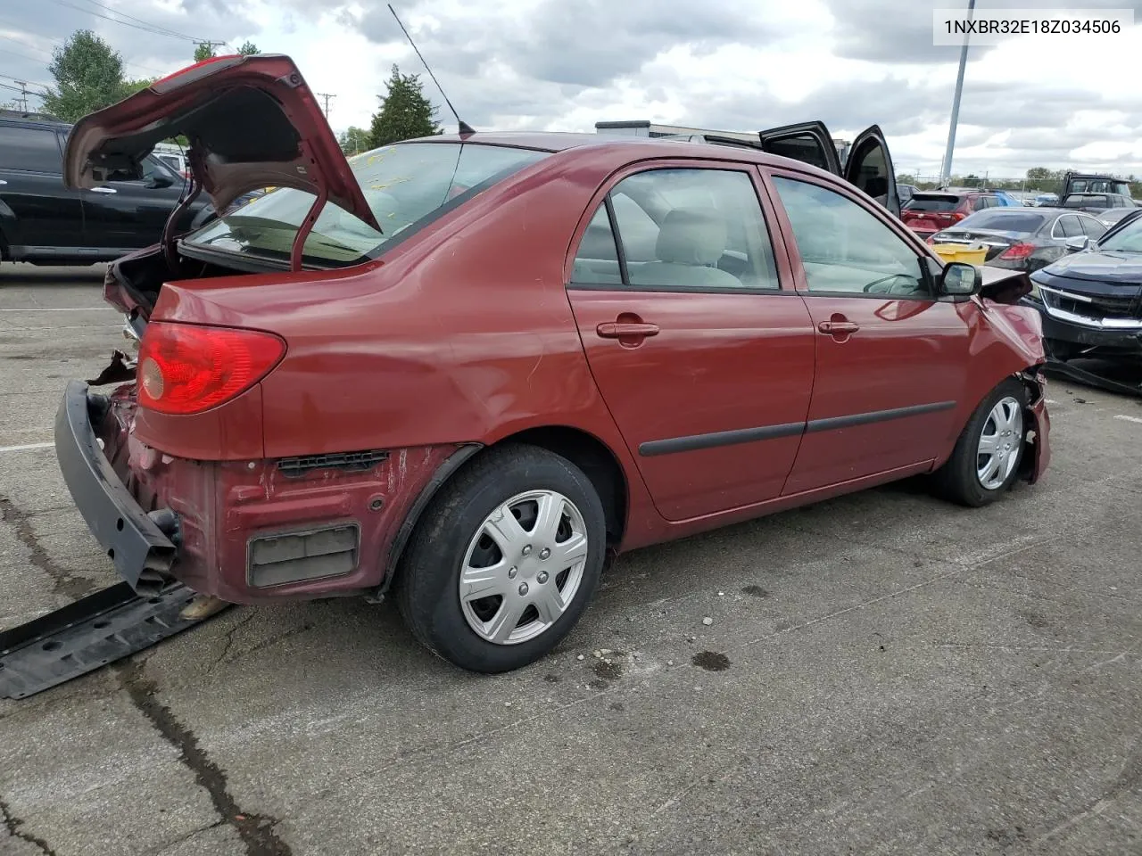 2008 Toyota Corolla Ce VIN: 1NXBR32E18Z034506 Lot: 73033984