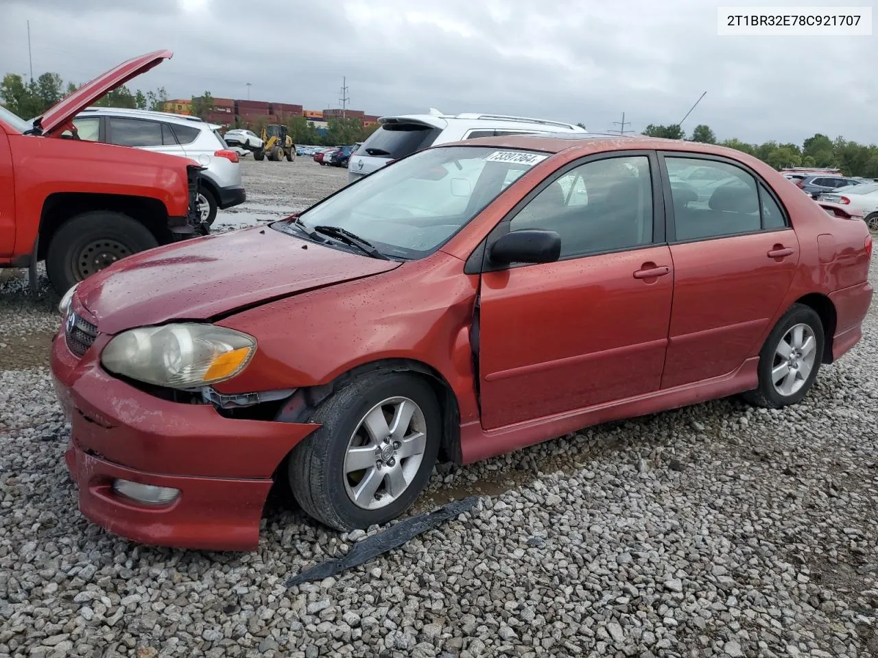 2008 Toyota Corolla Ce VIN: 2T1BR32E78C921707 Lot: 73397364